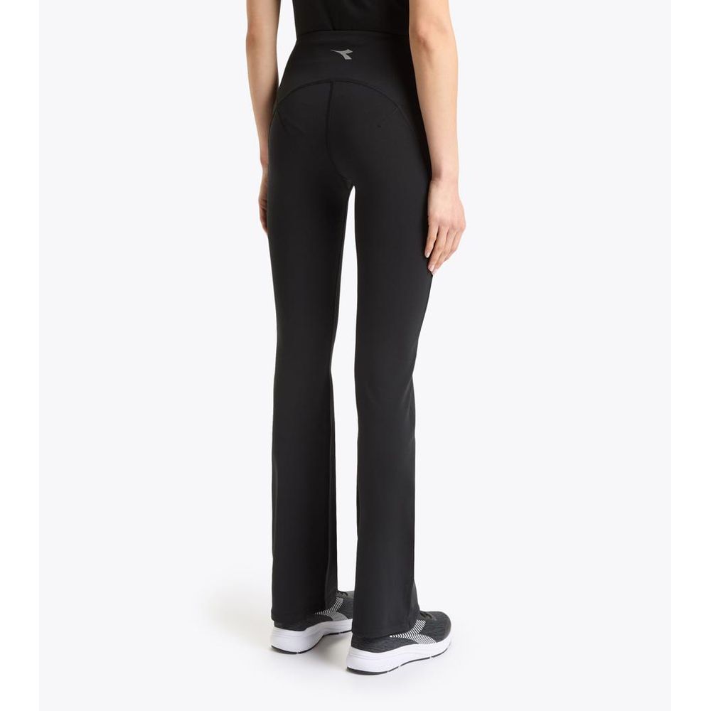 Black Polyester Athletic Pants