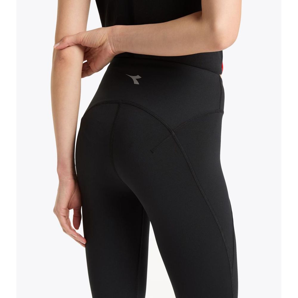 Black Polyester Athletic Pants