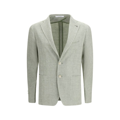 Bicolor Linen Blazer