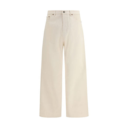 Beige Cotton Jeans Denim
