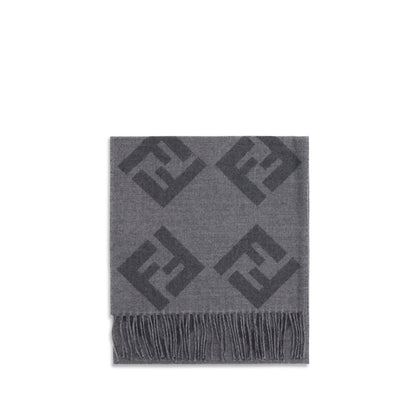 Gray Wool Scarf
