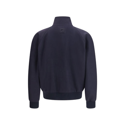 Blue Cashmere Bomber