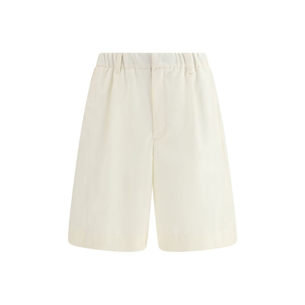 Beige Polyester Shorts