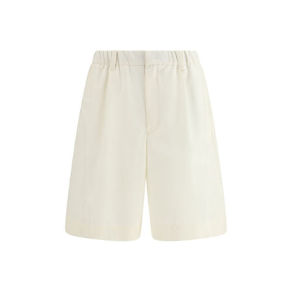 Beige Polyester Shorts