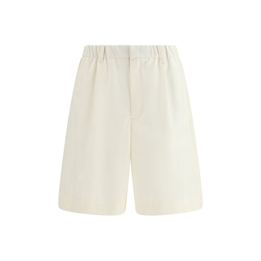 Beige Polyester Shorts
