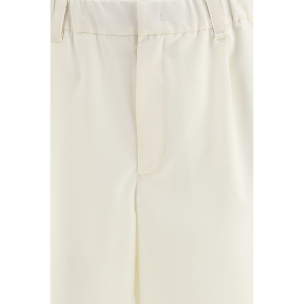 Beige Polyester Shorts
