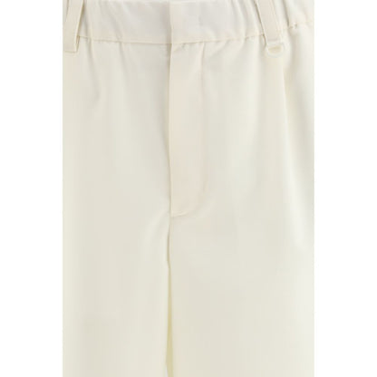 Beige Polyester Shorts