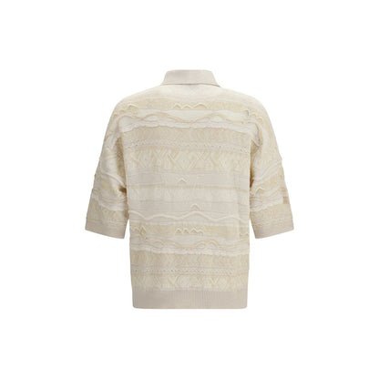 White Cotton Polo Shirt