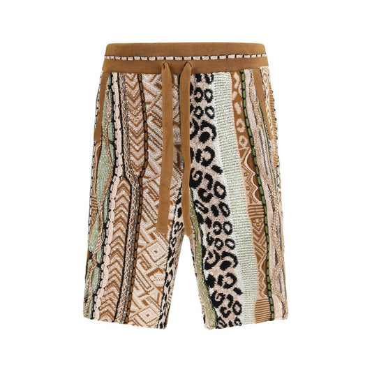 Multicolor Cotton Bermuda Shorts