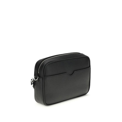 Black Cotton Shoulder Bag