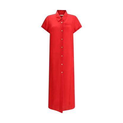 Multicolor Silk Casual Dress