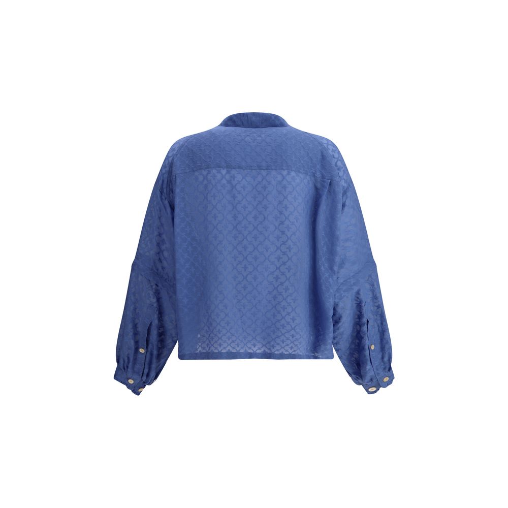 Blue Cotton Blouse