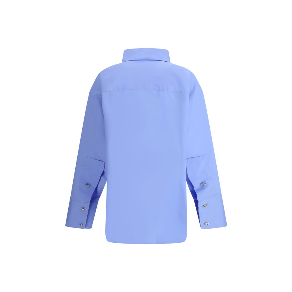 Blue Cotton Dress Shirt
