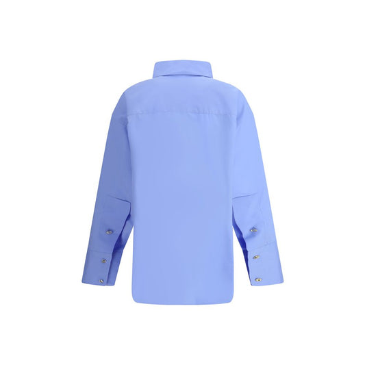Blue Cotton Dress Shirt