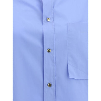 Blue Cotton Dress Shirt