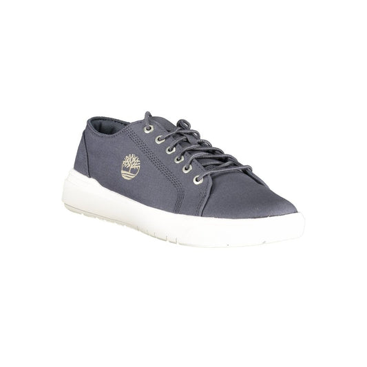 Blue Polyester Men Sneaker