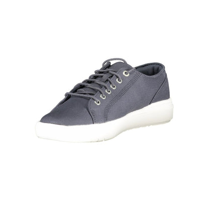 Blue Polyester Men Sneaker