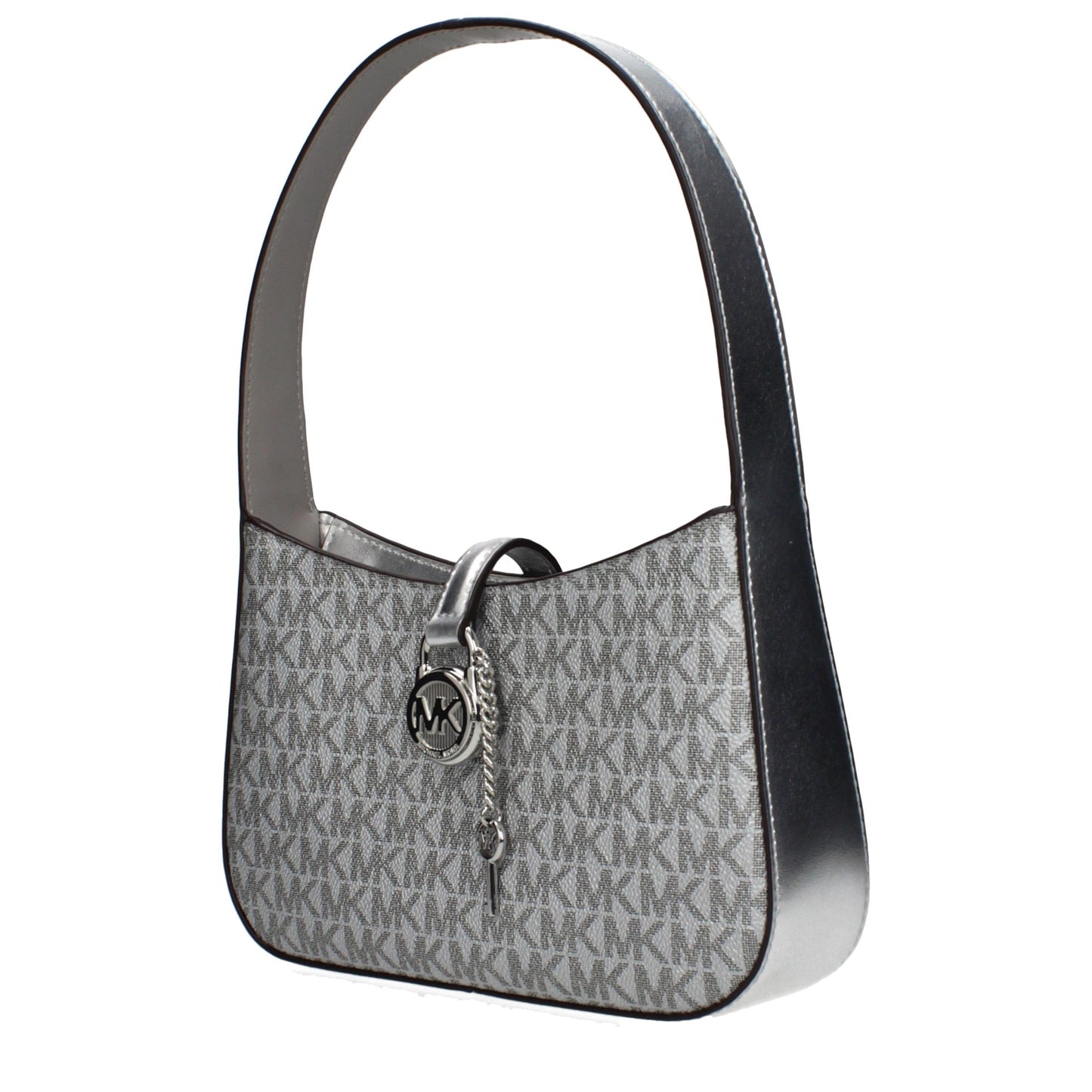 Gray Fabric Handbag