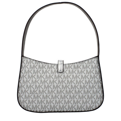 Gray Fabric Handbag