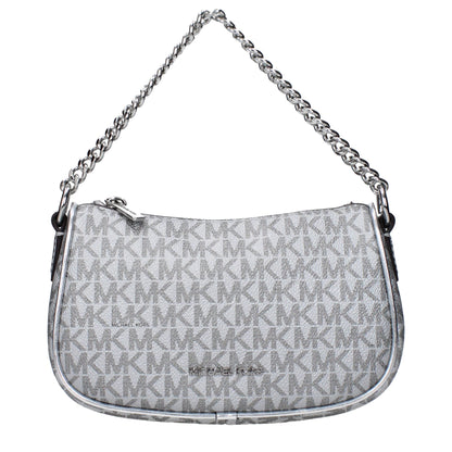 Gray Fabric Handbag