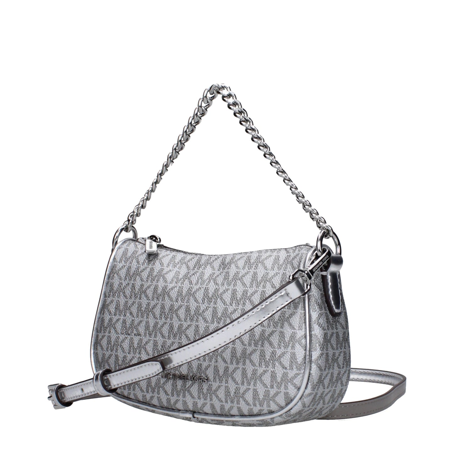 Gray Fabric Handbag