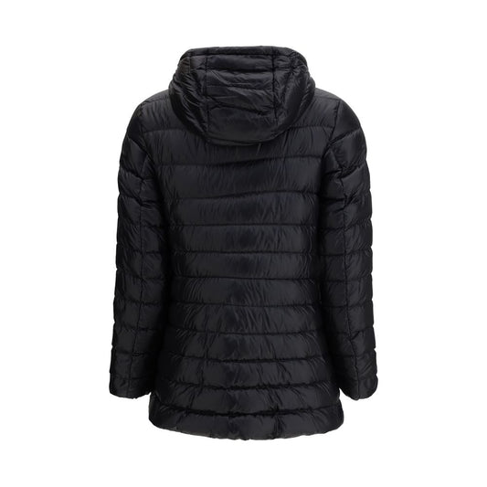 Black Polyamide Full-Length Jacket