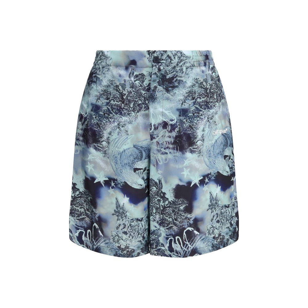 Multicolor Viscose Shorts