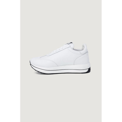 White Leather Low Top Sneakers