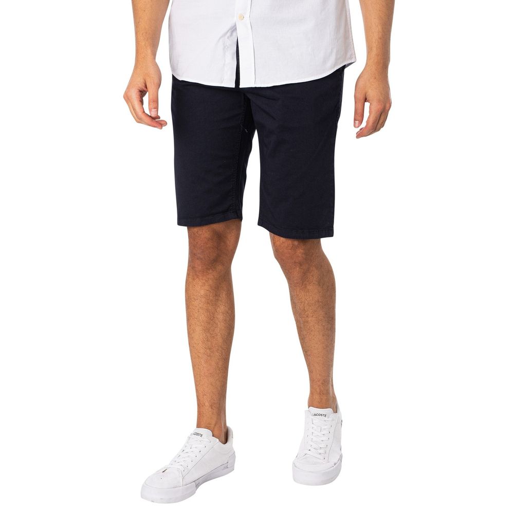 Blue Cotton Bermuda Shorts
