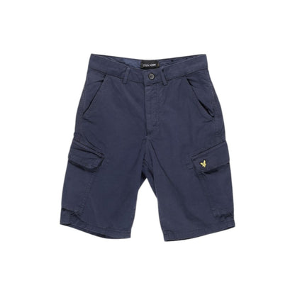 Blue Cotton Bermuda Shorts