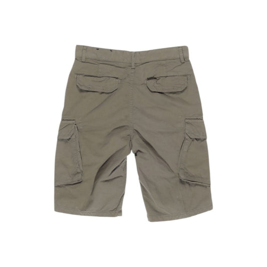 Green Cotton Bermuda Shorts