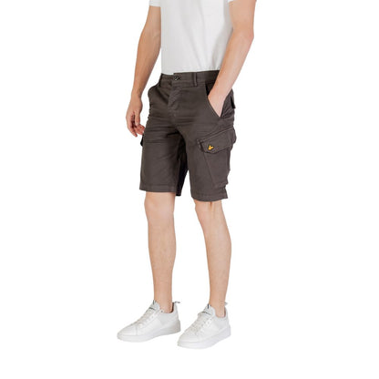 Gray Cotton Bermuda Shorts