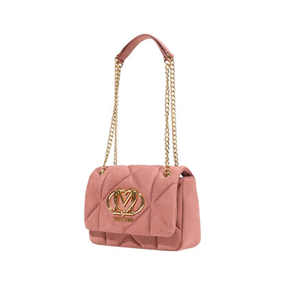 Pink Polyester Handbag