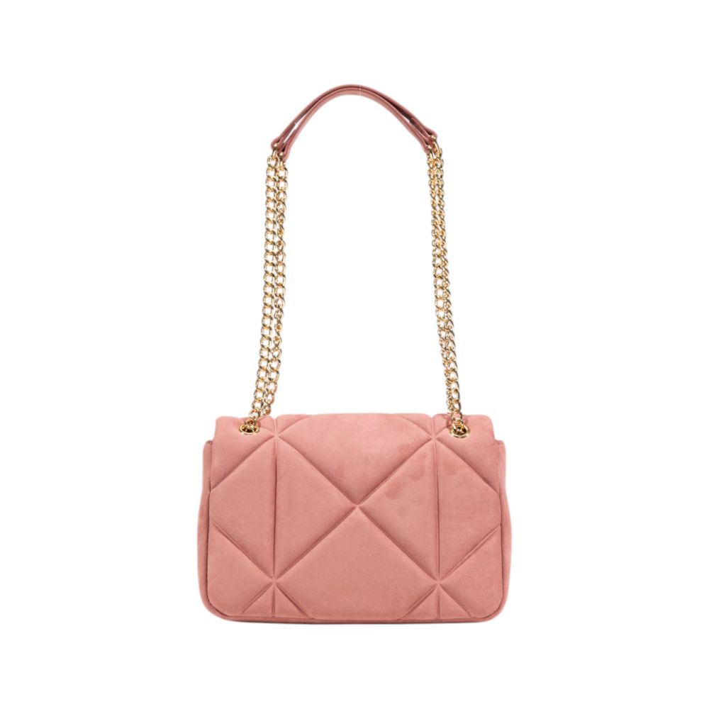 Pink Polyester Handbag