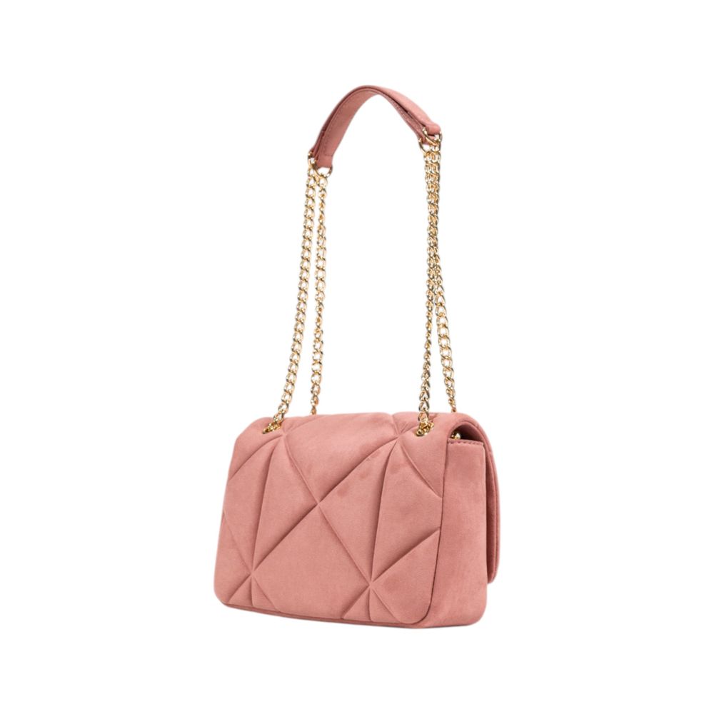 Pink Polyester Handbag