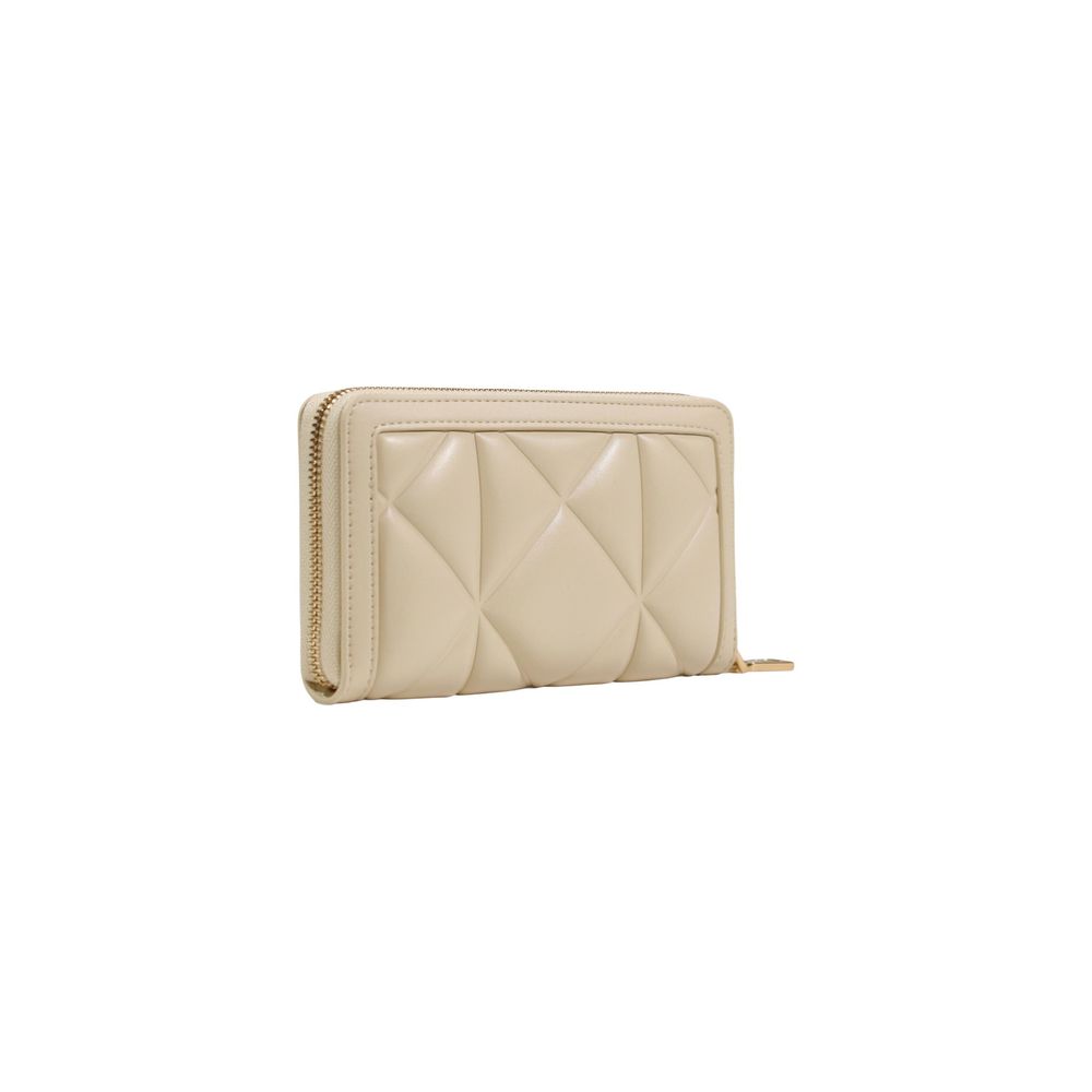 Cream Artificial Leather Wallet