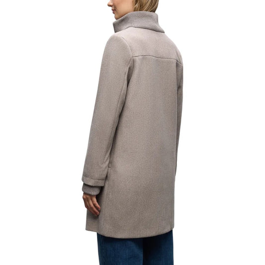 Gray Polyester Coat
