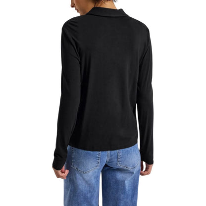 Black Viscose Blouse
