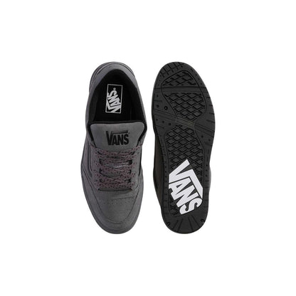 Gray Suede Leather Low Top Sneakers