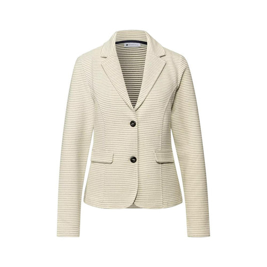 Cream Polyester Blazer