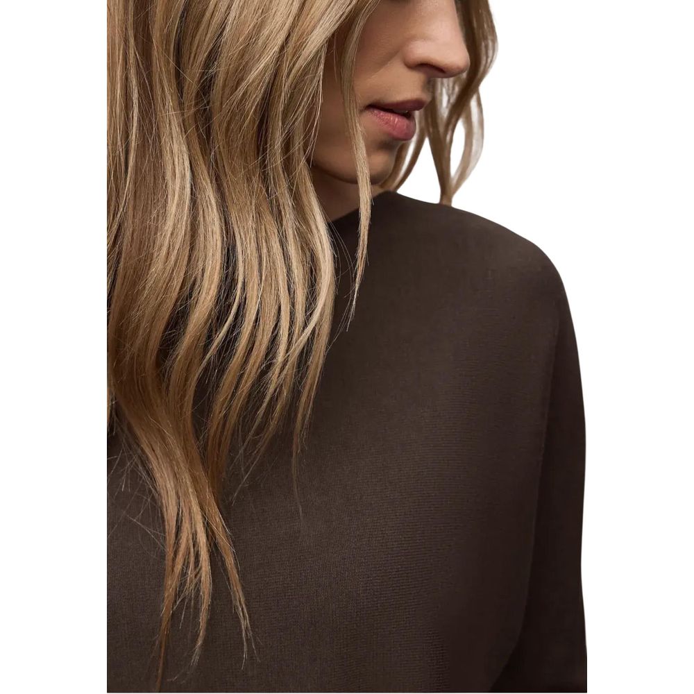Brown Viscose Sweatshirt