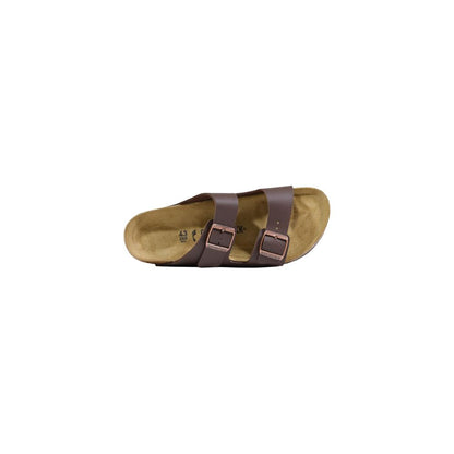 Brown Synthetic Flat Sandals
