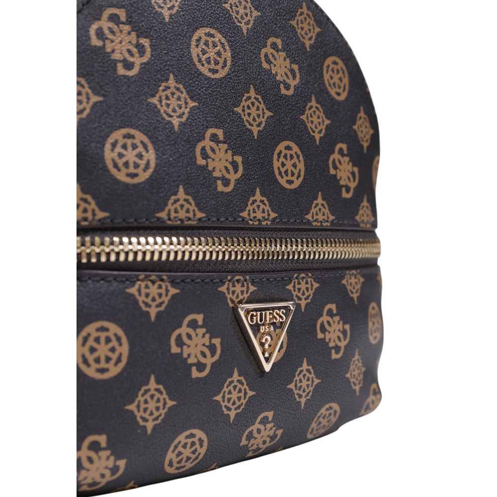 Brown Polyethylene Backpack