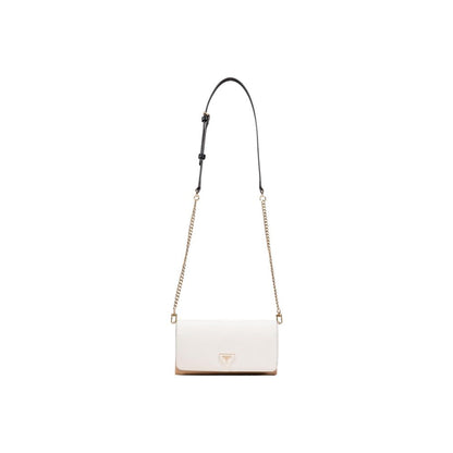 Beige Polyethylene Clutch Bag