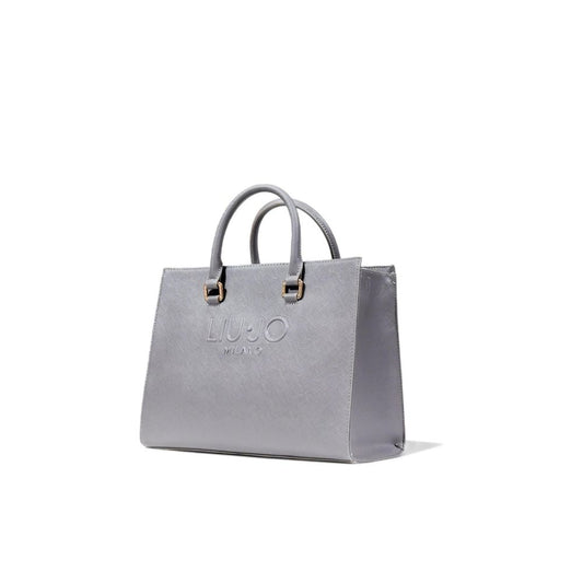 Gray Polyethylene Handbag