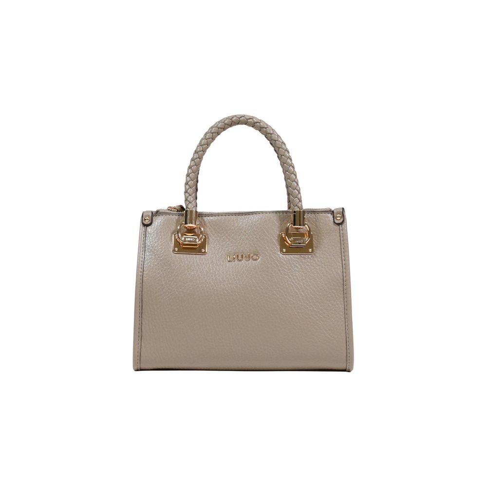 Beige Polyethylene Handbag