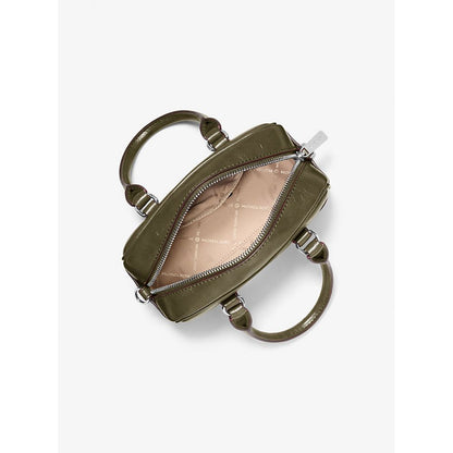 Bicolor Leather Handbag