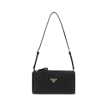 Black Silk Shoulder Bag