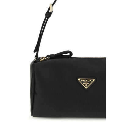 Black Silk Shoulder Bag