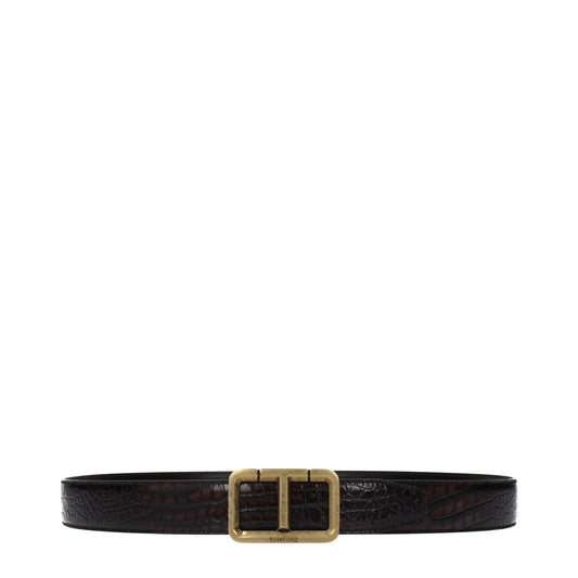 Brown Leather Regular Belt